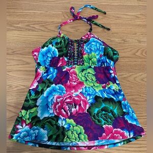 La Blanca Floral Tankini Top